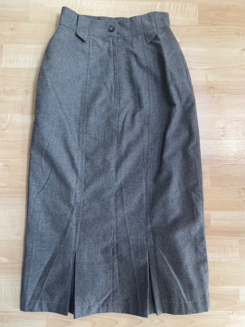 Crocodile Dark Grey Midi Skirt